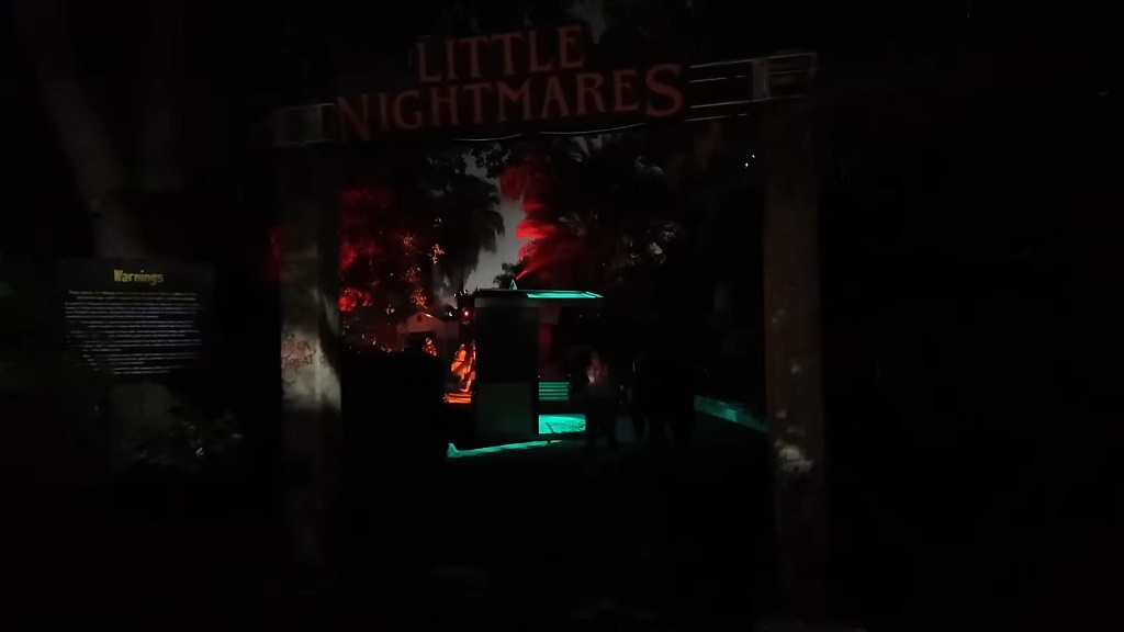 Entrance to the Little Nightmares haunted house at SeaWorld’s Howl-O-Scream